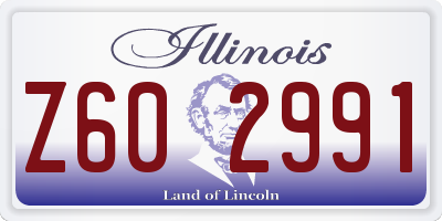 IL license plate Z602991