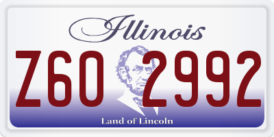 IL license plate Z602992