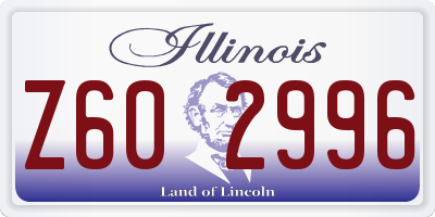IL license plate Z602996