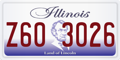 IL license plate Z603026