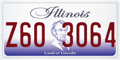 IL license plate Z603064