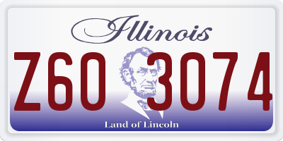 IL license plate Z603074