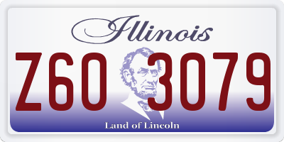 IL license plate Z603079