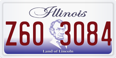 IL license plate Z603084