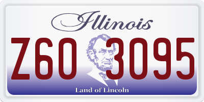 IL license plate Z603095
