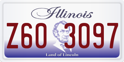 IL license plate Z603097