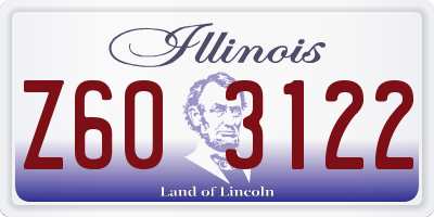 IL license plate Z603122