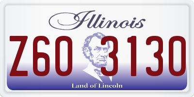 IL license plate Z603130
