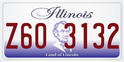 IL license plate Z603132