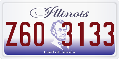 IL license plate Z603133