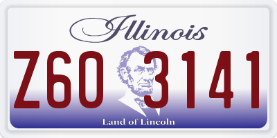 IL license plate Z603141
