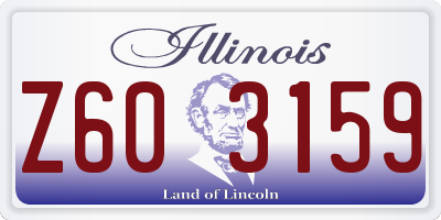IL license plate Z603159