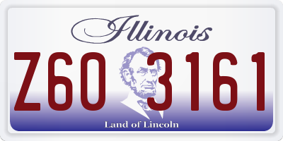 IL license plate Z603161