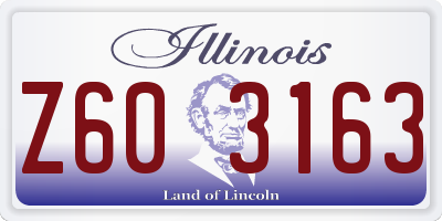 IL license plate Z603163