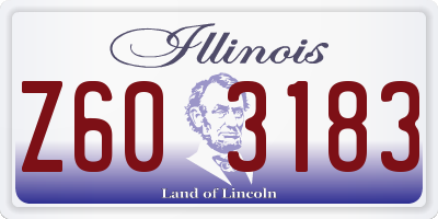 IL license plate Z603183