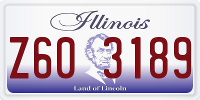 IL license plate Z603189