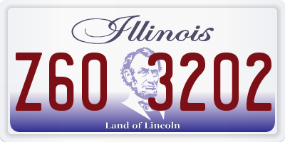 IL license plate Z603202
