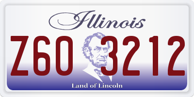 IL license plate Z603212