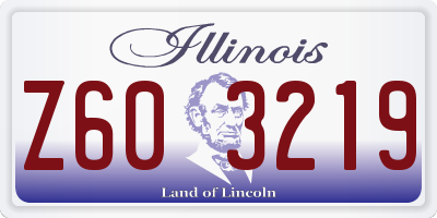 IL license plate Z603219