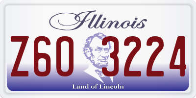 IL license plate Z603224