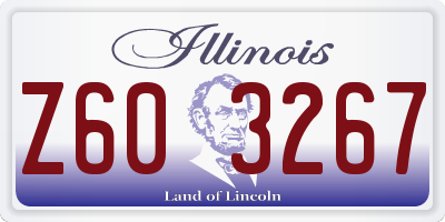 IL license plate Z603267