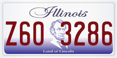 IL license plate Z603286