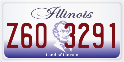 IL license plate Z603291