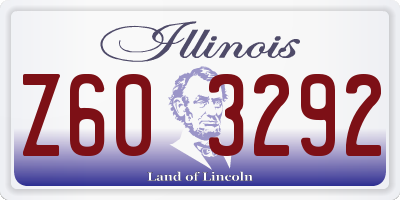 IL license plate Z603292