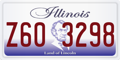 IL license plate Z603298