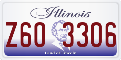 IL license plate Z603306