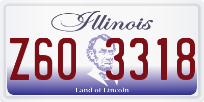 IL license plate Z603318