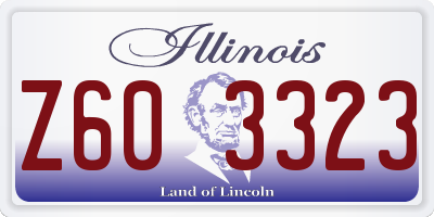 IL license plate Z603323
