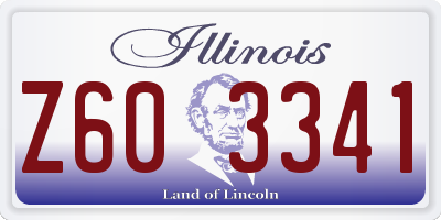 IL license plate Z603341