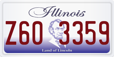 IL license plate Z603359