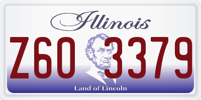 IL license plate Z603379