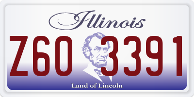 IL license plate Z603391
