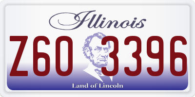 IL license plate Z603396