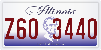 IL license plate Z603440