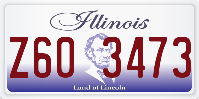 IL license plate Z603473