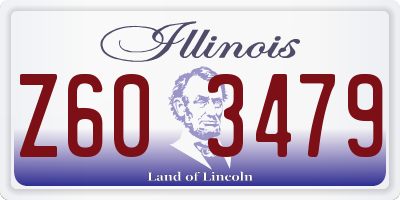 IL license plate Z603479
