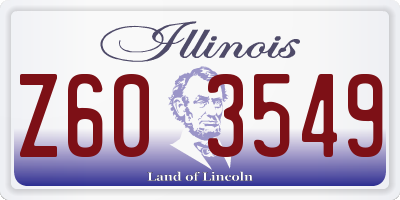 IL license plate Z603549
