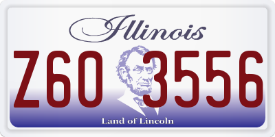 IL license plate Z603556
