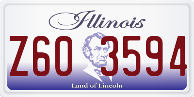 IL license plate Z603594