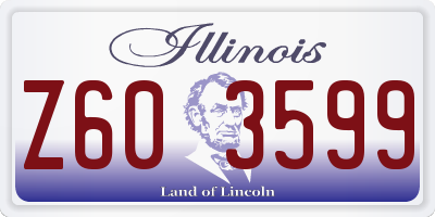 IL license plate Z603599