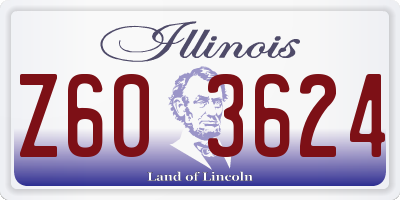 IL license plate Z603624