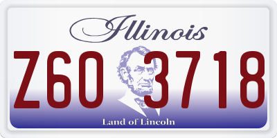 IL license plate Z603718