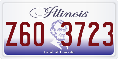IL license plate Z603723