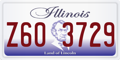 IL license plate Z603729