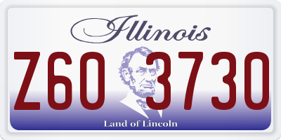 IL license plate Z603730