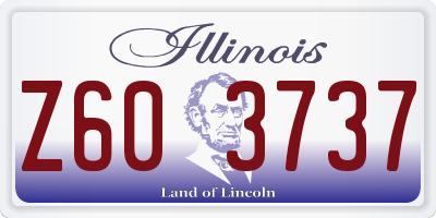 IL license plate Z603737